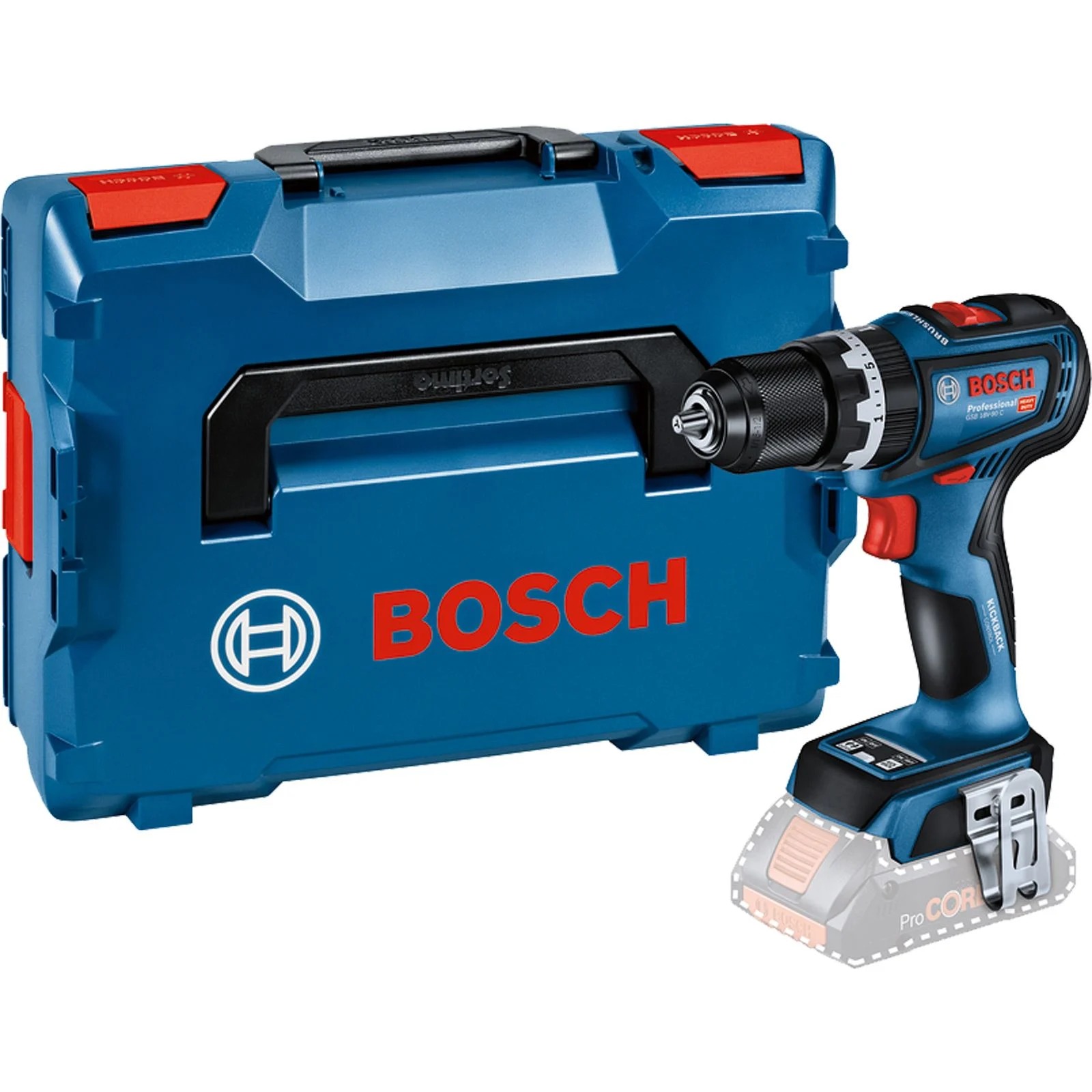 Bosch Akku-Schlagbohrschrauber GSB 18V-90 C, Solo-Gerät in L-BOXX – Bild 3