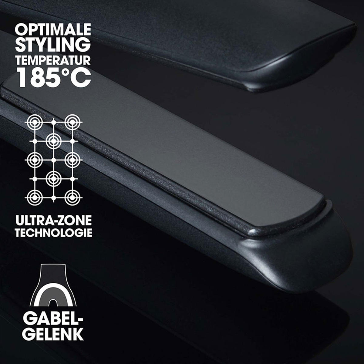 ghd platinum+ Styler Black Glätteisen 185 °C Keramik Schwarz – Bild 5