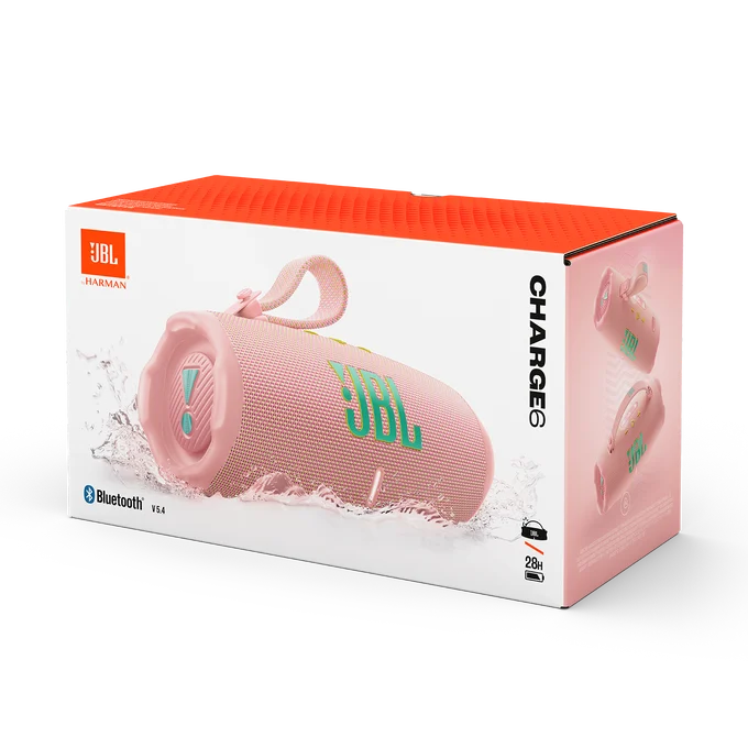 JBL Charge 6 Bluetooth-Lautsprecher 45 W IP68 24 h Pink