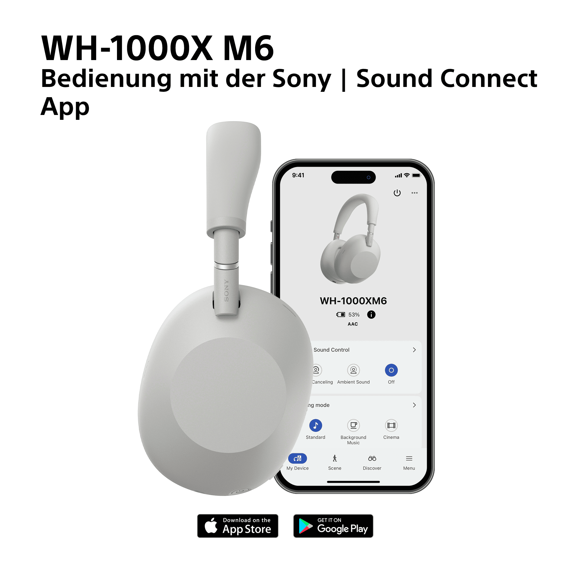 Sony WH-1000XM6 Premium Noise Cancelling Wireless Over-Ear-Kopfhörer – Bild 5