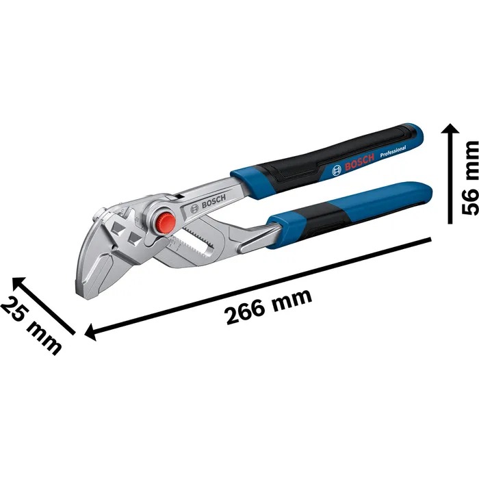 Bosch Professional Sanitär-Zangenschlüssel 250 mm CrV 21 Positionen – Bild 4