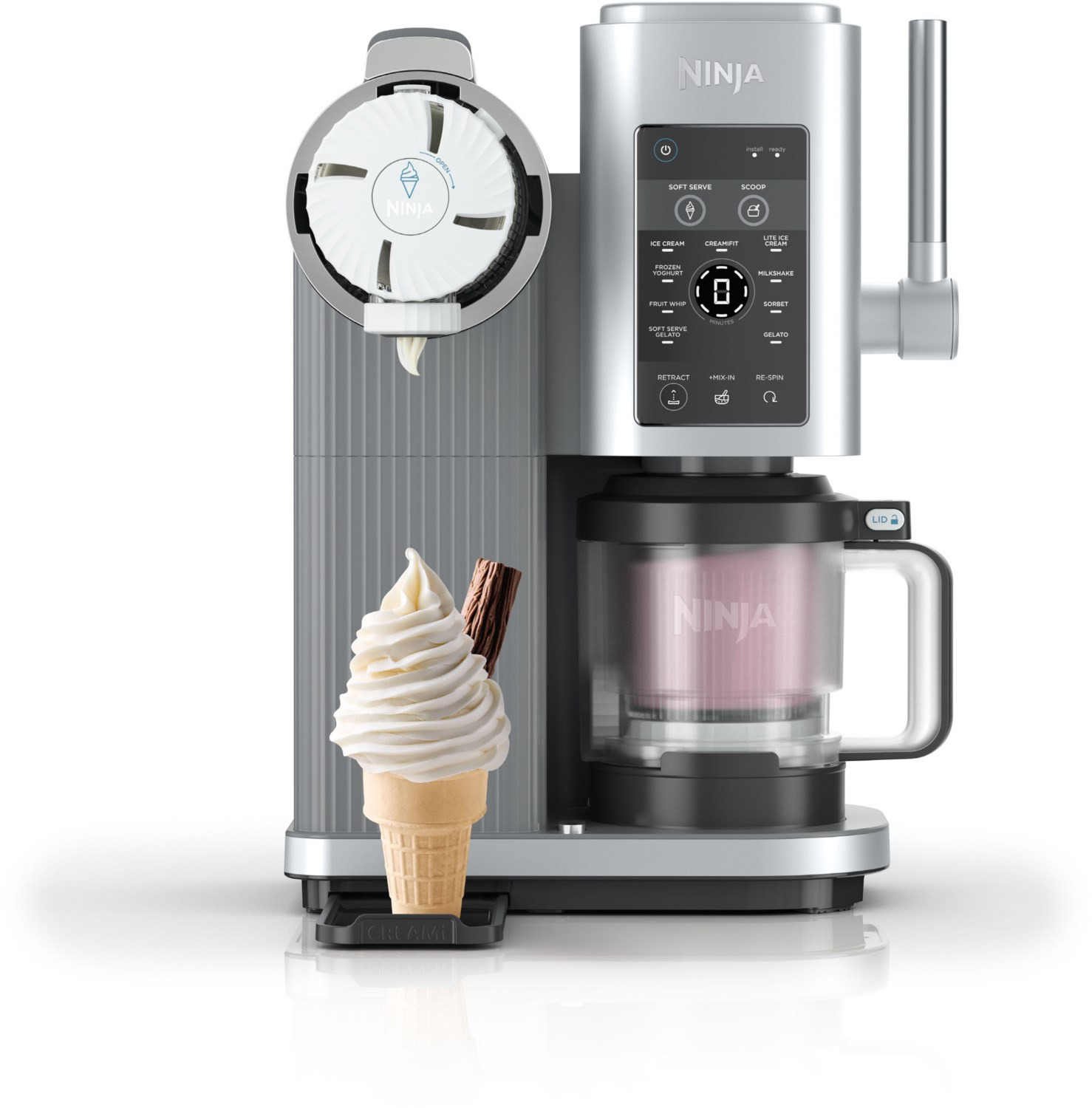 Ninja Creami Scoop & Swirl NC701EU 13-in-1 Softeis-Maschine 800W Silber