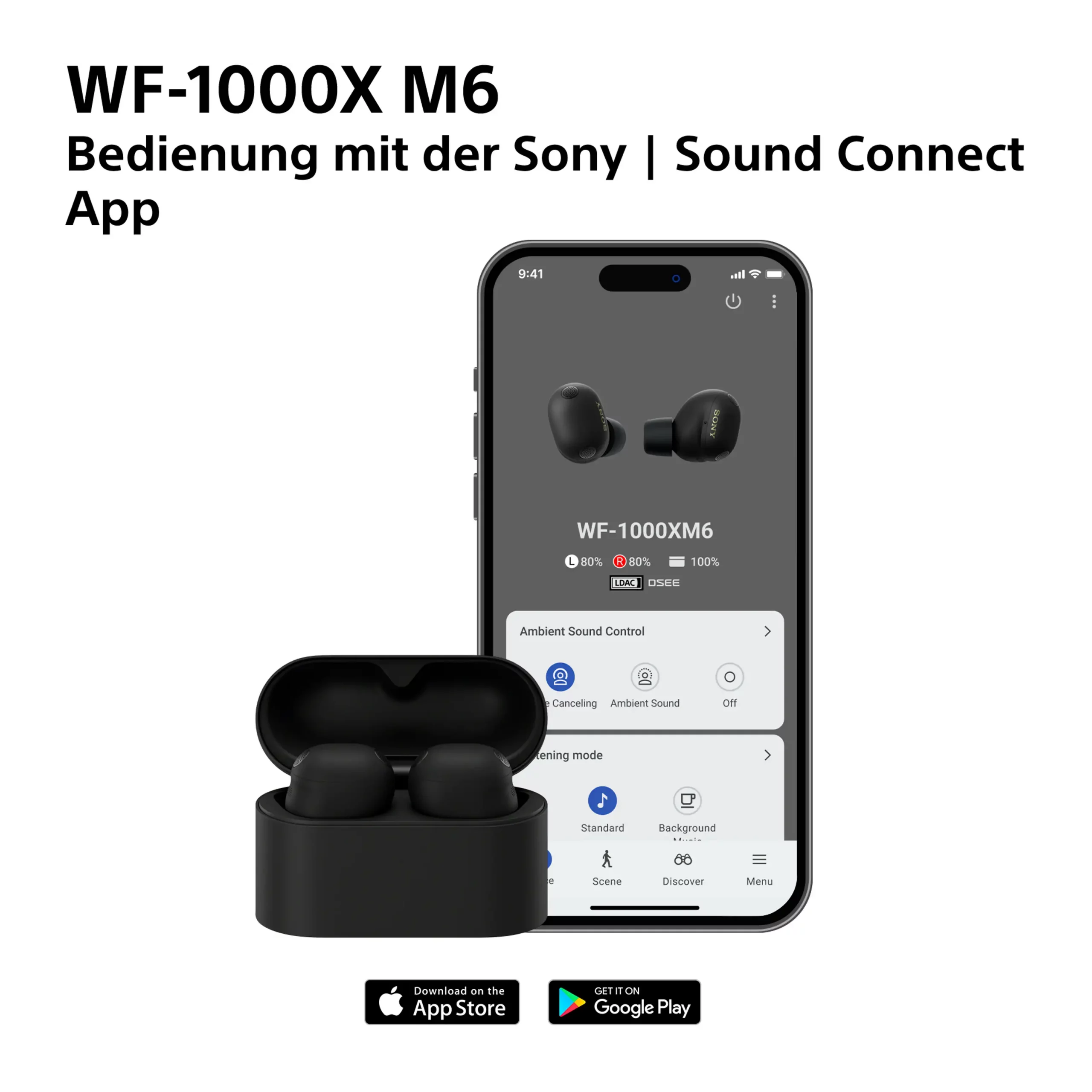 Sony WF-1000XM6 True Wireless BT In Ear Kopfhörer Platinum Silber – Bild 10