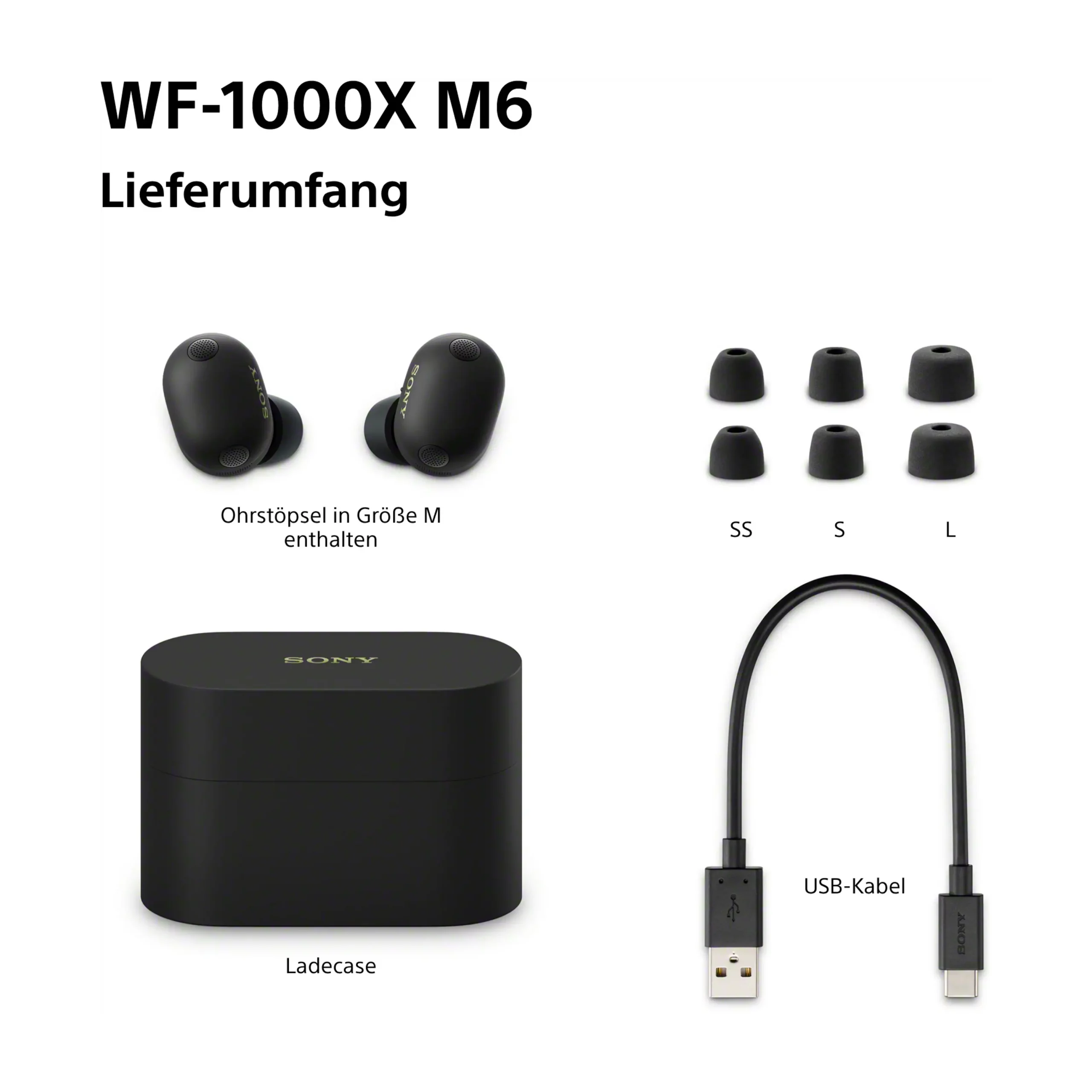 Sony WF-1000XM6 True Wireless BT In Ear Kopfhörer Schwarz – Bild 11