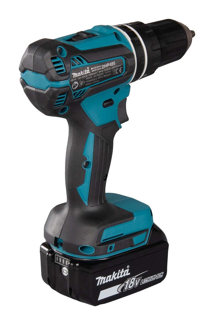 Makita DHP485RTJ Akku-Schlagbohrschrauber 18V 5Ah 2x Akku MacPac – Bild 5